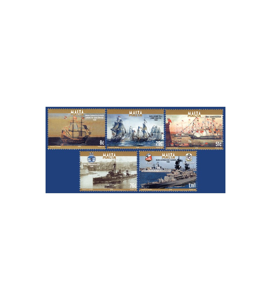 2006 Aug 18 MALTA STAMPS NAVAL VESSELS