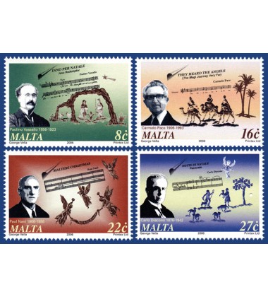 MALTA STAMPS CHRISTMAS 2006