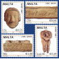 2007 Feb 28 MALTA STAMPS PREHISTORIC SCULPTURES