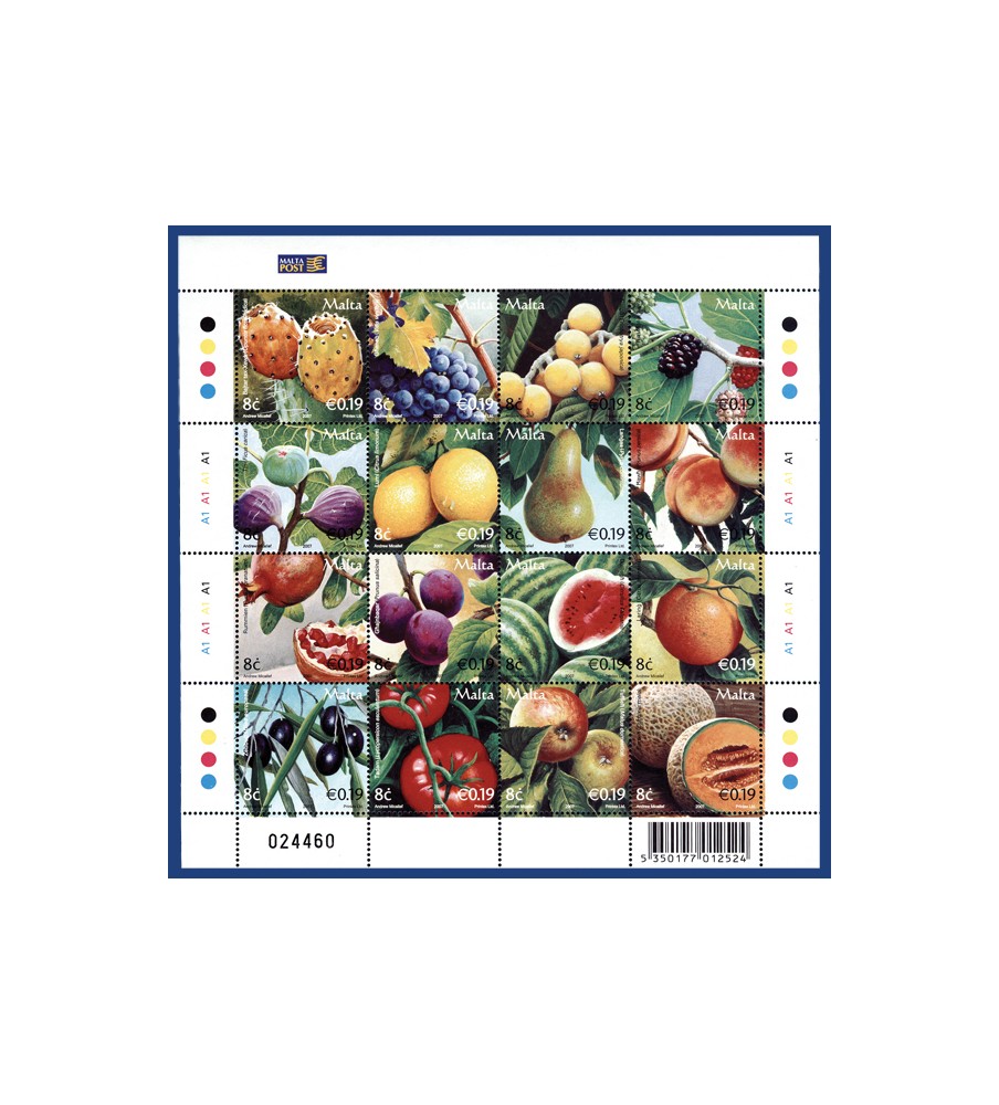 2007 Apr 16 MALTA STAMPS MALTESE FRUITS