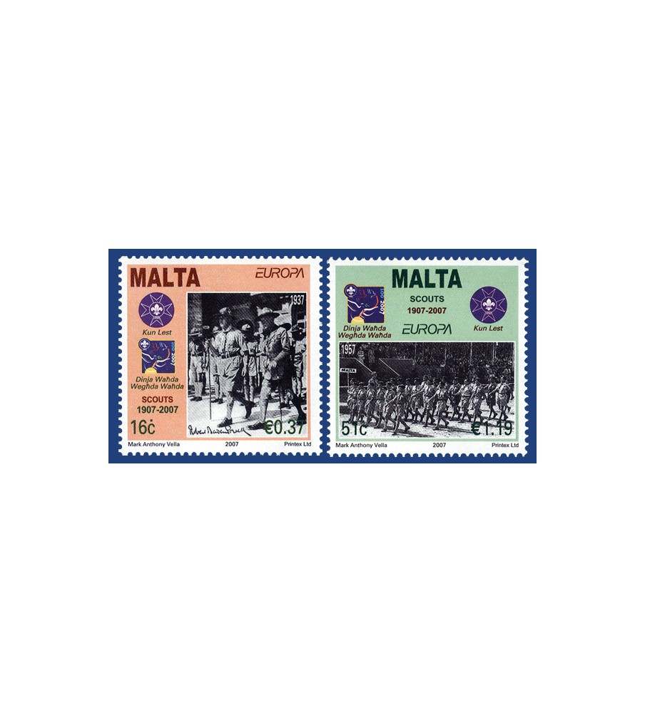 2007 May 09 MALTA STAMPS EUROPA 2007