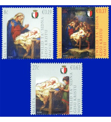 MALTA STAMPS CHRISTMAS 2007