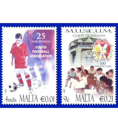 MALTA STAMPS ANNIVERSARIES