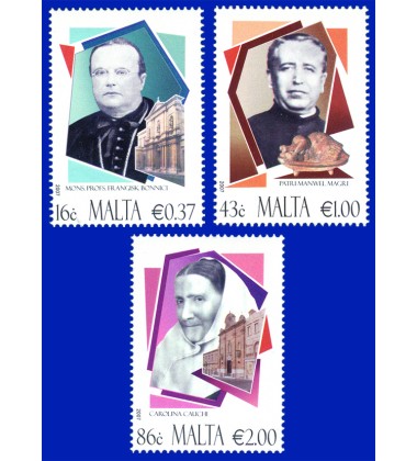 MALTA STAMPS PERSONALITIES