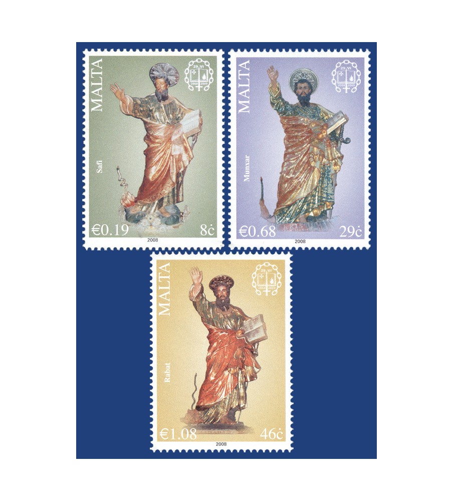 2008 Jun 28 MALTA STAMPS ANNUS PAULINUS 2008-2009