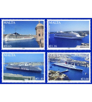 MALTA STAMPS MARITIME - CRUISE LINERS