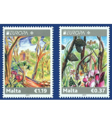 MALTA STAMPS EUROPA 2011 - FORESTS