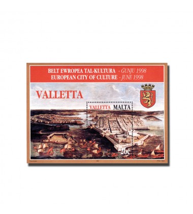 MALTA MINIATURE SHEET VALLETTA EUROPEAN CITY OF CULTURE