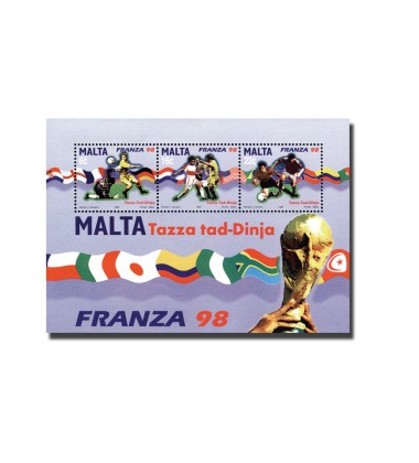 MALTA MINIATURE SHEET WORLD CUP - FRANCE 1998