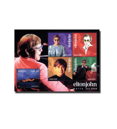 MALTA MINIATURE SHEET ELTON JOHN