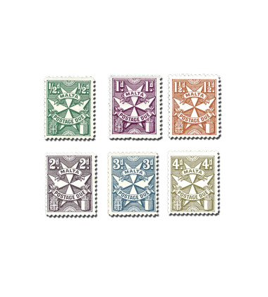 MALTA POSTAGE DUES WMK 4 (SIDEWAYS) 21.07.25