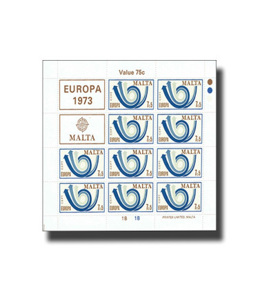 Europa 1973 Sheetlet of 10 stamps 02.06.73