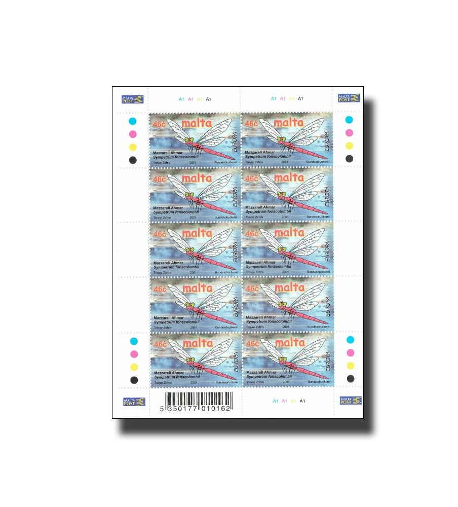 2001 May 23 Europa 2001 Sheetlet of 10 stamps