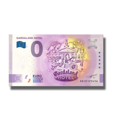 0 EURO SOUVENIR BANKNOTE GARDALAND HOTEL ITALY SECE 2020-1