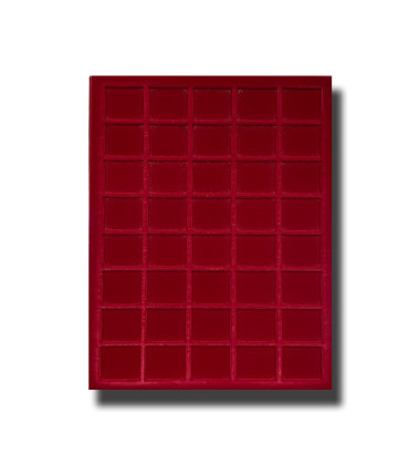 Red Coin Trays 6x30 30mm Coin Size