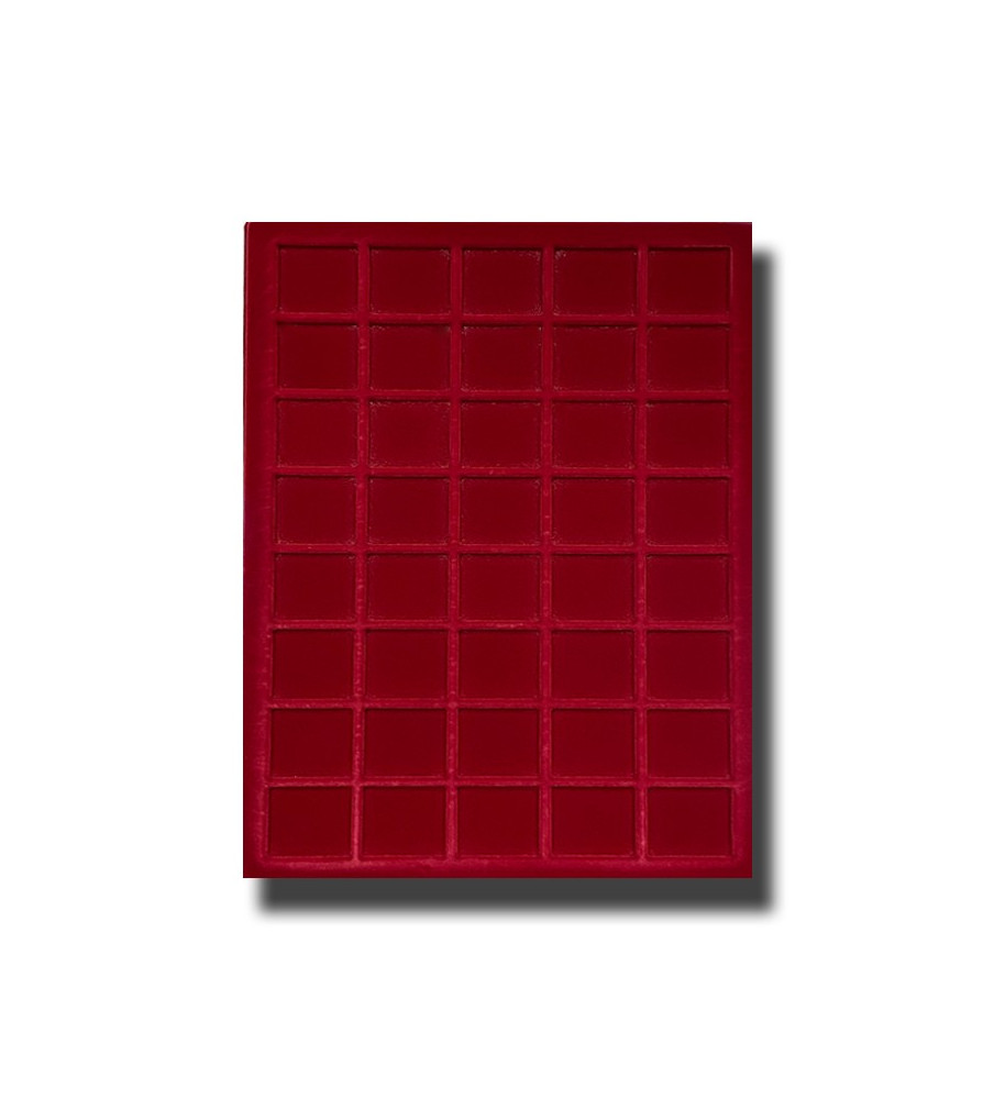 Red Coin Trays 5x8 30mm Coin Size