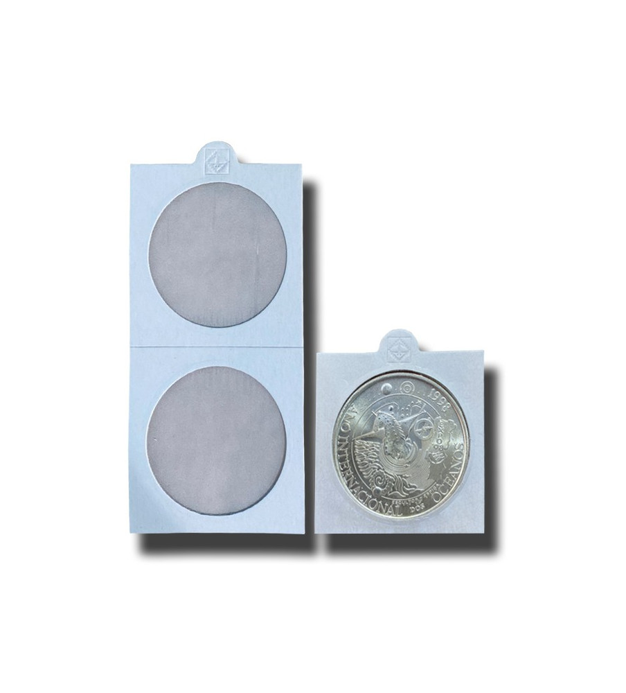 Hoblo Coin Holders 39.5mm Self Adhesive Pack of 50