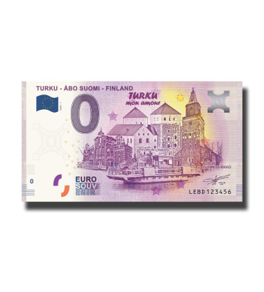 0 Euro Souvenir Banknote TURKU-ABO Finland LEBD 2020-1