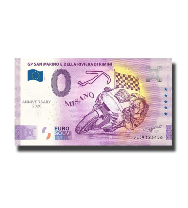 2020-3 Italy SECQ Anni. GP Della Riviera Di Rimini Euro Billet Souvenir Schein