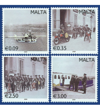 MALTA STAMPS VINTAGE POSTAL TRANSPORTATION