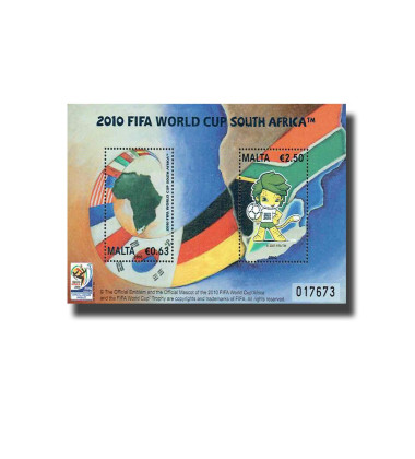 MALTA MINIATURE SHEET FIFA WORLD CUP 2010