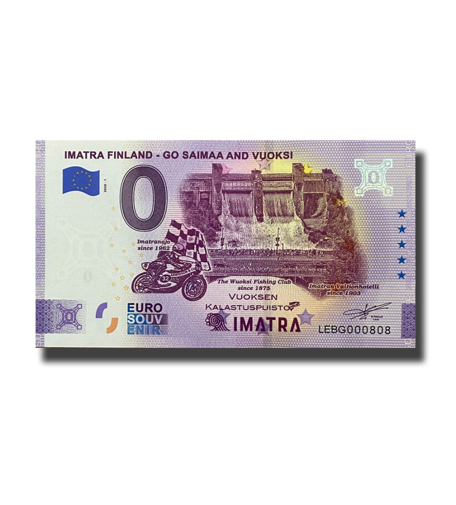 0 Euro Souvenir Banknote Imatra Misprint Finland LEBG 2020-1