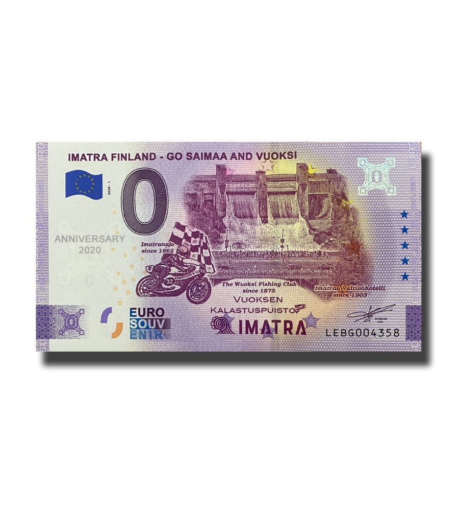 Anniversary 0 Euro Souvenir Banknote Imatra Finland Misprint LEBG 2020-1