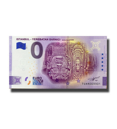 0 EURO SOUVENIR BANKNOTE ISTANBUL YEREBATAN SARNICI TURKEY TUAR 2020-1