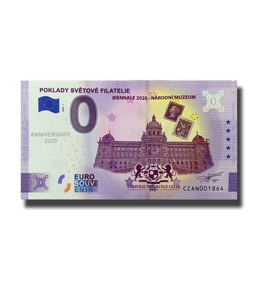 ANNIVERSARY 0 EURO SOUVENIR BANKNOTE POKLADY SVETOVE FILATELIE POLAND CZAN 2020-1