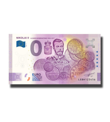 0 Euro Souvenir Banknote Nikolai II LEBH 2020-5