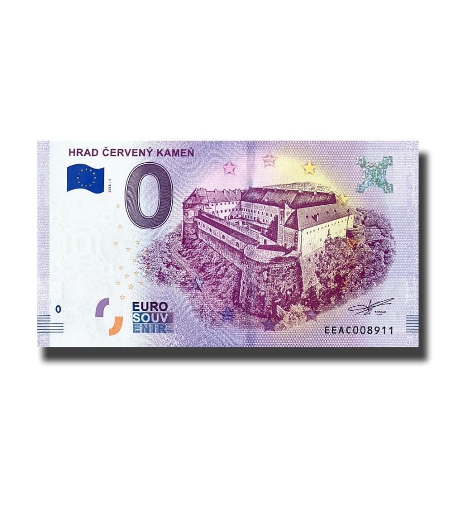 0 EURO SOUVENIR BANKNOTE HRAD CERVENY KAMEN SLOVAKIA EEAC 2018-1