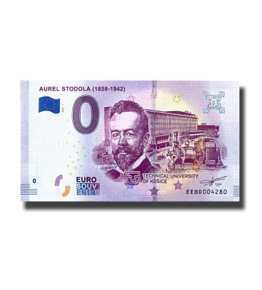 0 EURO SOUVENIR BANKNOTE AUREL STODOLA SLOVAKIA EEBD 2018-1