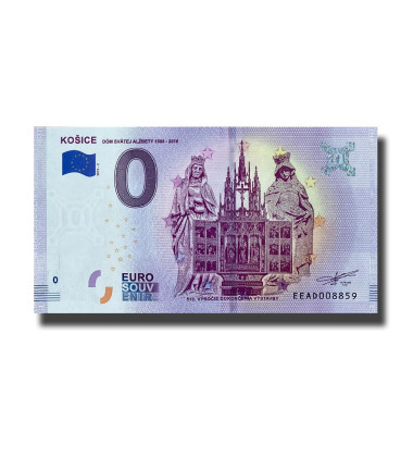 0 EURO SOUVENIR BANKNOTE KOSICE SLOVAKIA EEAD 2019-2