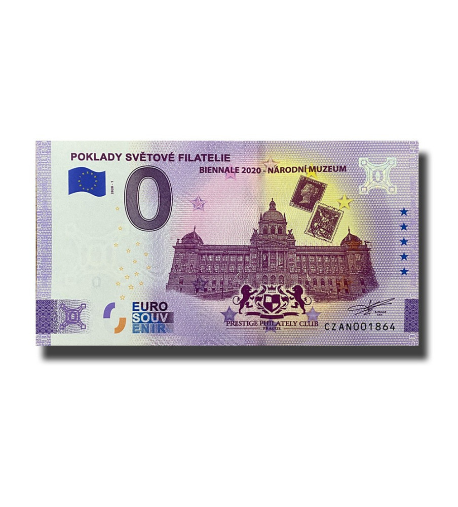 0 Euro Souvenir Banknote Poklady Svetove Filatelie Czech Republic CZAN 2020-1