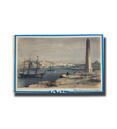 Malta Postcard Harbour from Corradino Progress Press Co.Ltd. New Unused