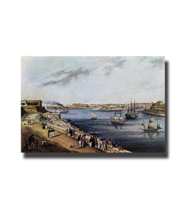 Malta Postcard View of Grand Harbour C.Von Brocktorff ABC Printers New Unused