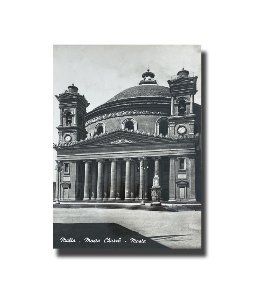 Malta Postcard Mosta Church Made In Italy New Unused