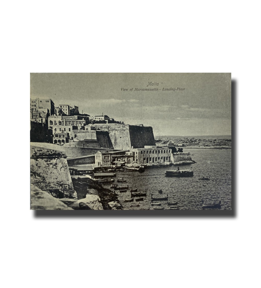 Malta Postcard - View Of Marsamuscetto - Landing Place Made in Saxony