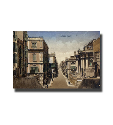 Malta Postcard - Strada Reale New Unused, Made in Germany