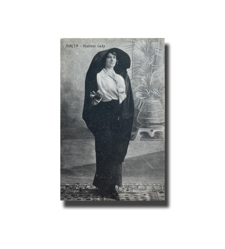 Malta Postcard - Maltese Lady New Unused