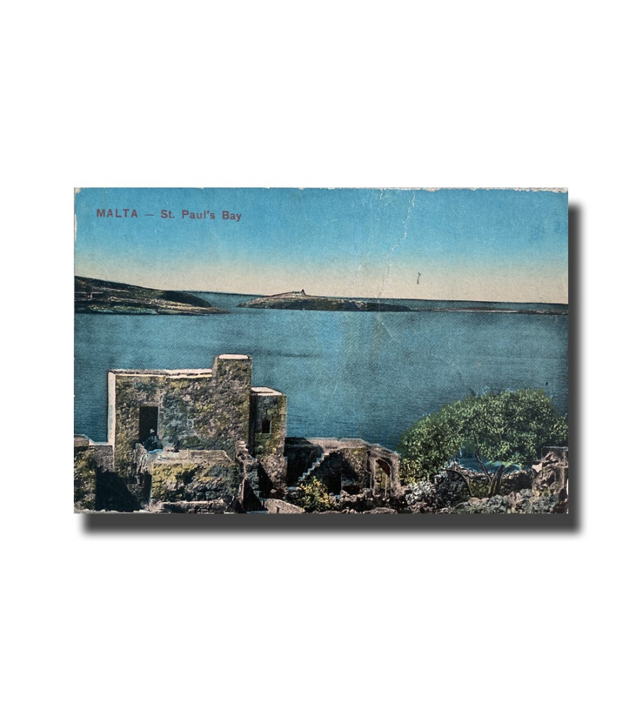 Malta Postcard - St. Paul's Bay, Used With Cancellation, Made in Italy