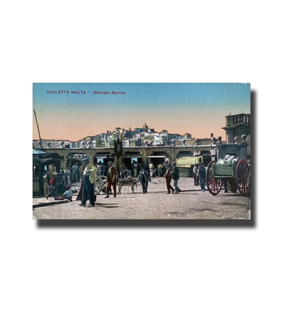 Malta Postcard - Mercato Marina, Valletta, New Unused