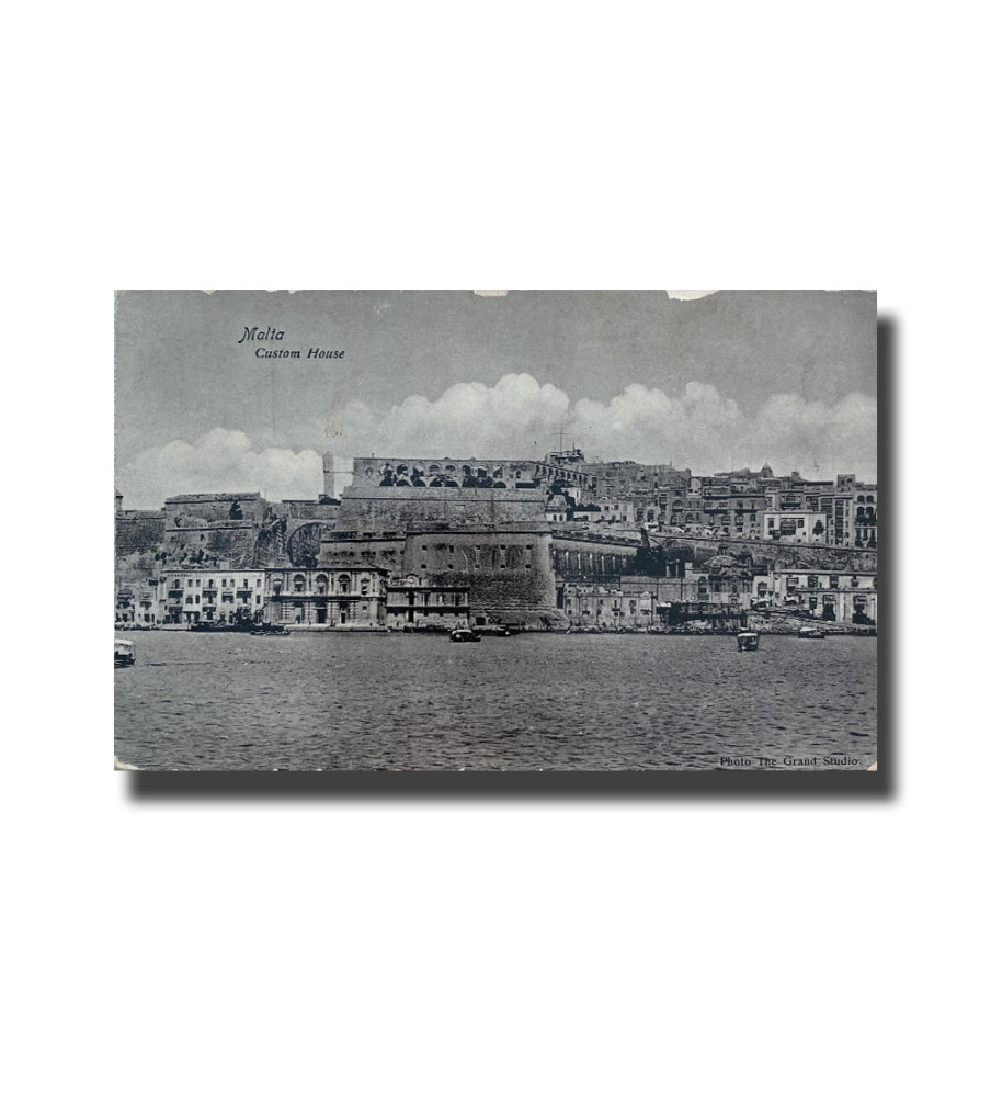 Malta Postcard - Custom House, New Unused, Made in Saxony