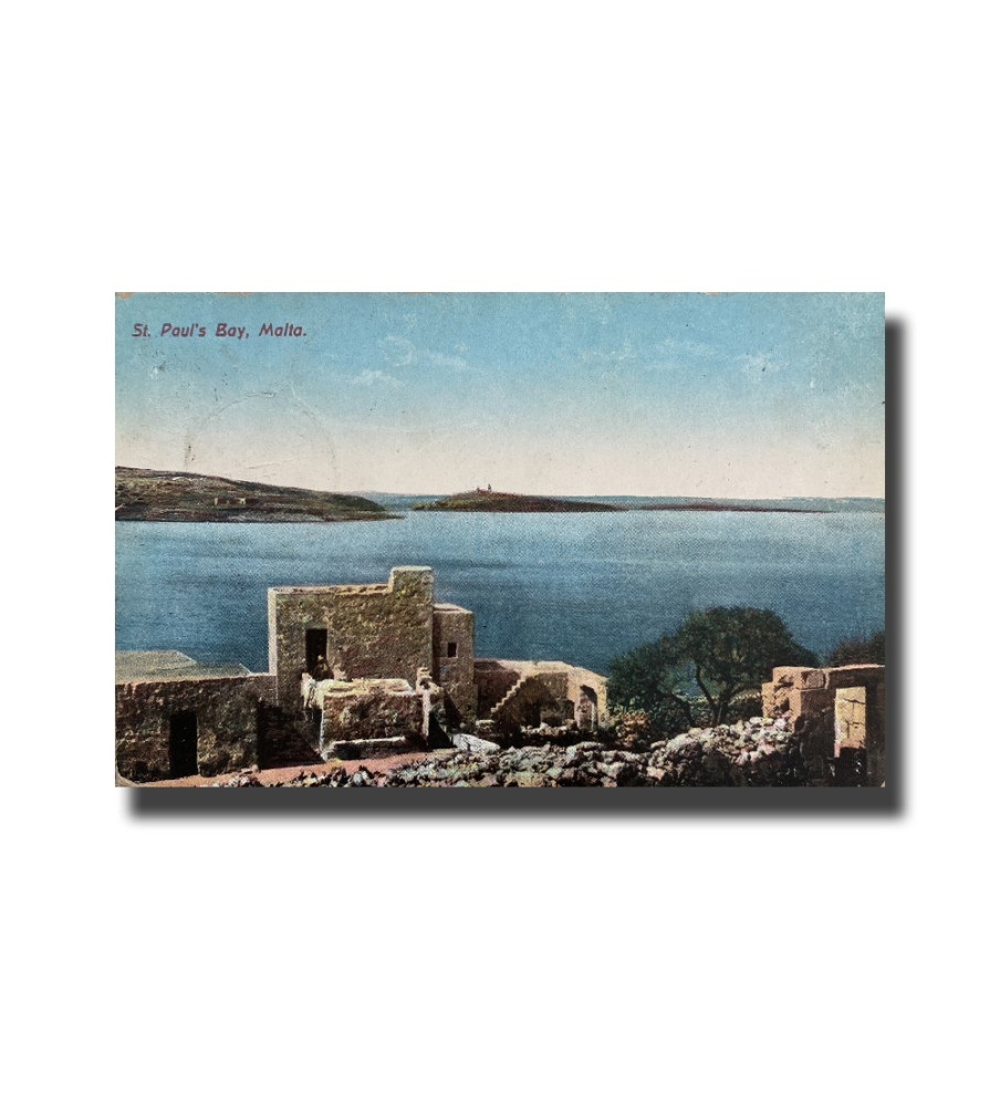 Malta Postcard - St.Paul's Bay, Used With Cancellation