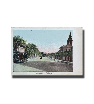 Malta Postcard - Promenade Floriana, New Unused