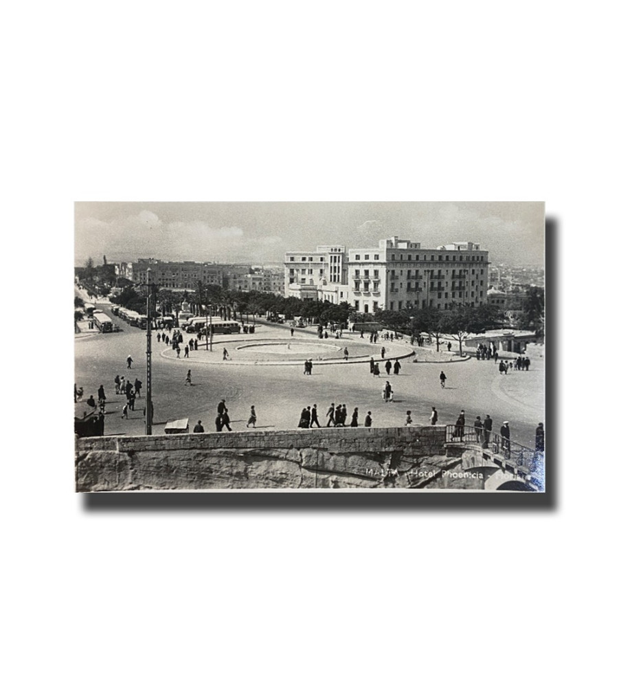 Malta Postcard - Marsamuscetto Ferry Facing Valletta, Real Photo