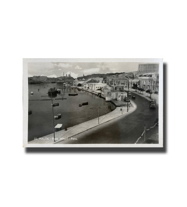 Malta Postcard - Pieta Wharf, Alf. Galea Zammit, Made in Czechoslovakia