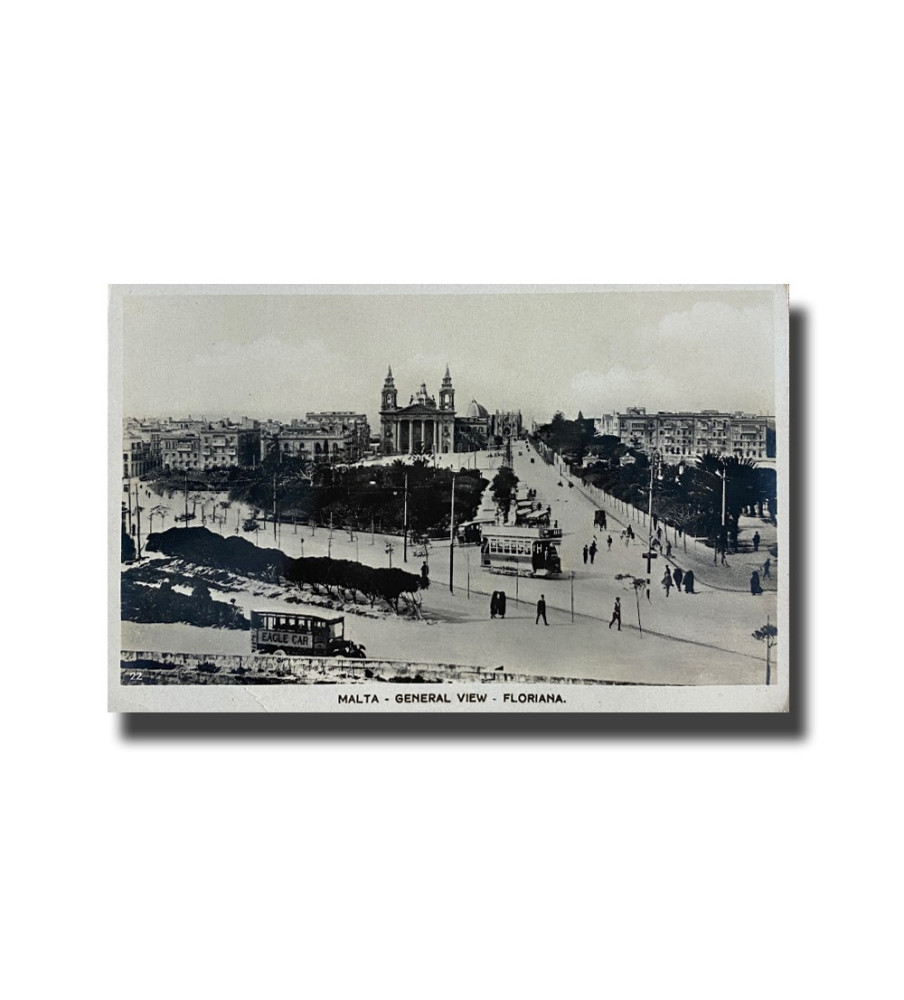 Malta Postcard - General View Floriana, New Unused