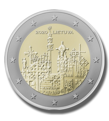 2020 Lithuania Hill of Crosses 2 Euro Coin