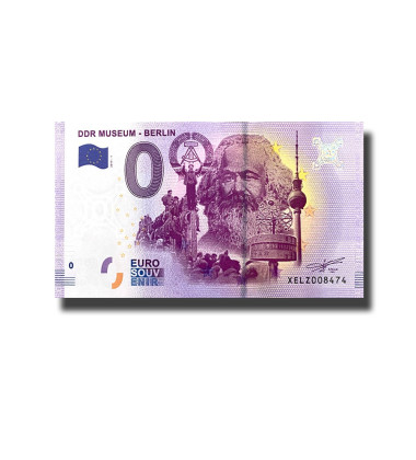 0 EURO SOUVENIR BANKNOTE DDR MUSEUM BERLIN GERMANY XELZ 2017-1